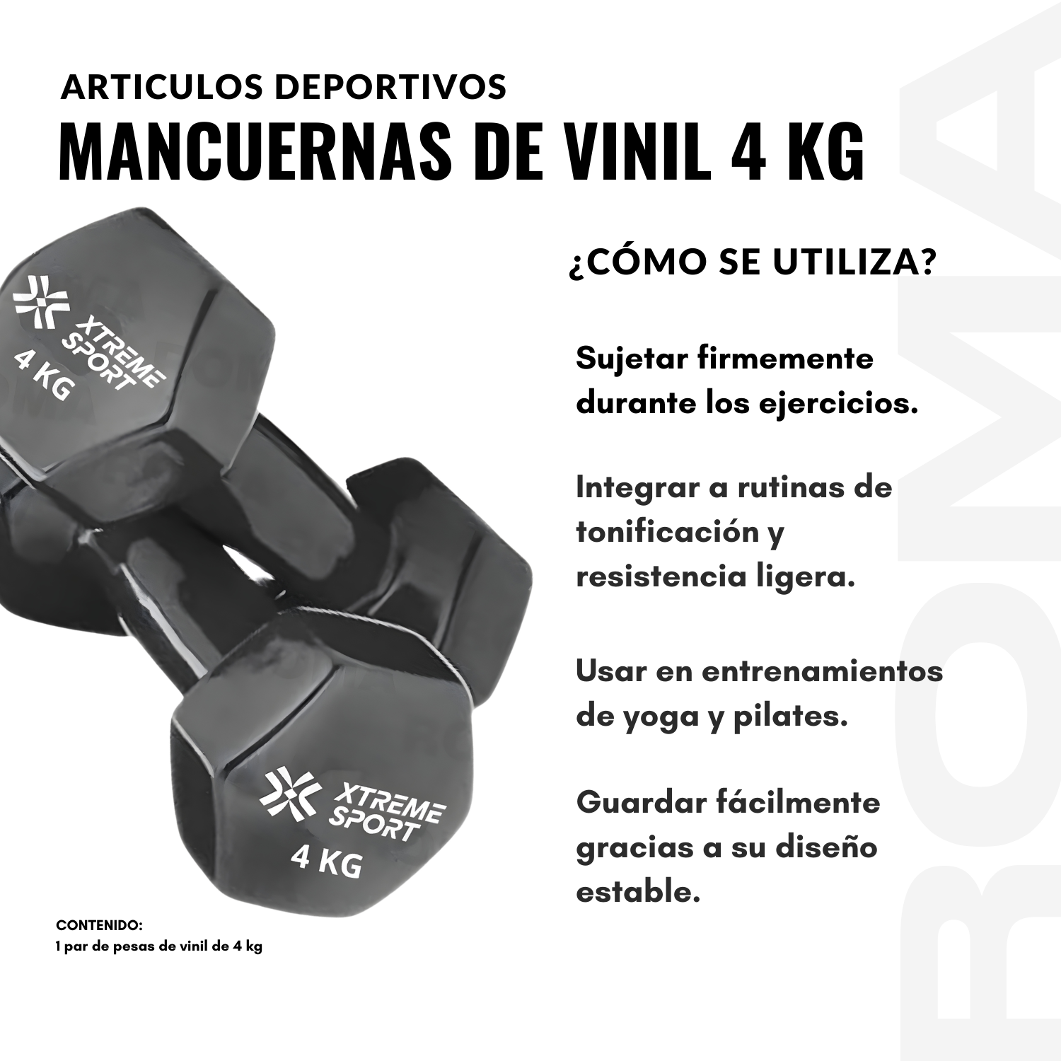 MANCUERNAS DE VINIL 4 KG - 3