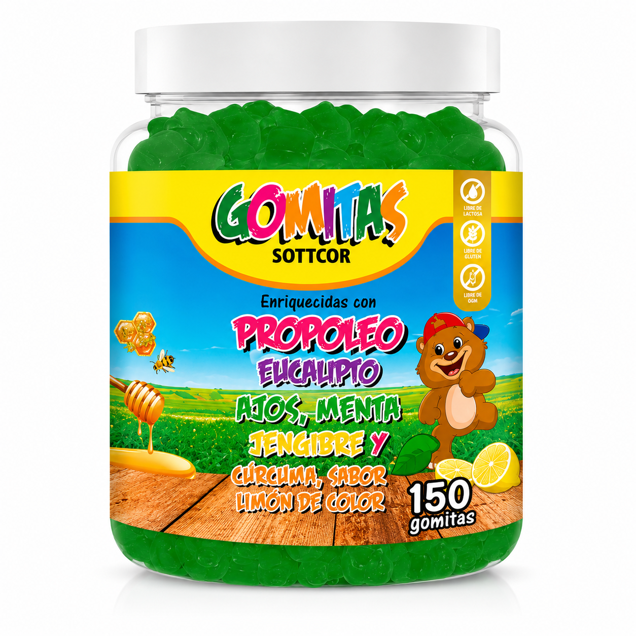 GOMITAS PROPÓLEO NIÑOS 150 GOMITAS SOTTCOR LABS - 1