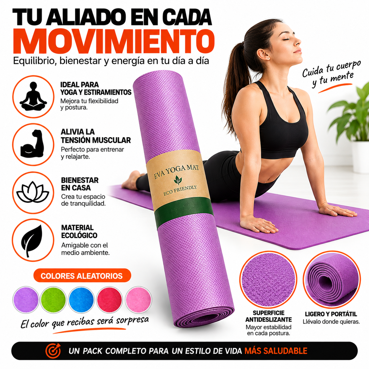 PACK PISTOLA MASAJEADORA 720 Y MAT ECOLOGICO DE YOGA - 4