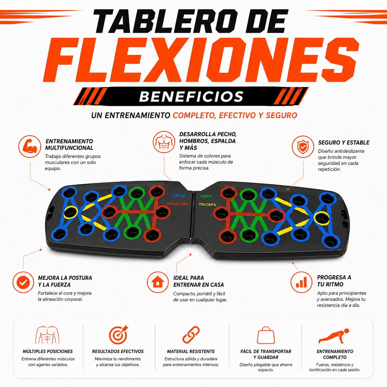 PACK PISTOLA MASAJEADORA 720 Y TABLERO DE FLEXIONES - 4