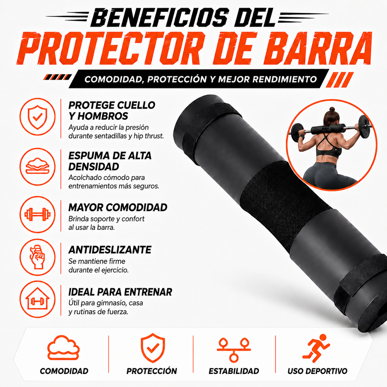 PACK PISTOLA MASAJEADORA 720 Y PROTECTOR DE BARRA - 5