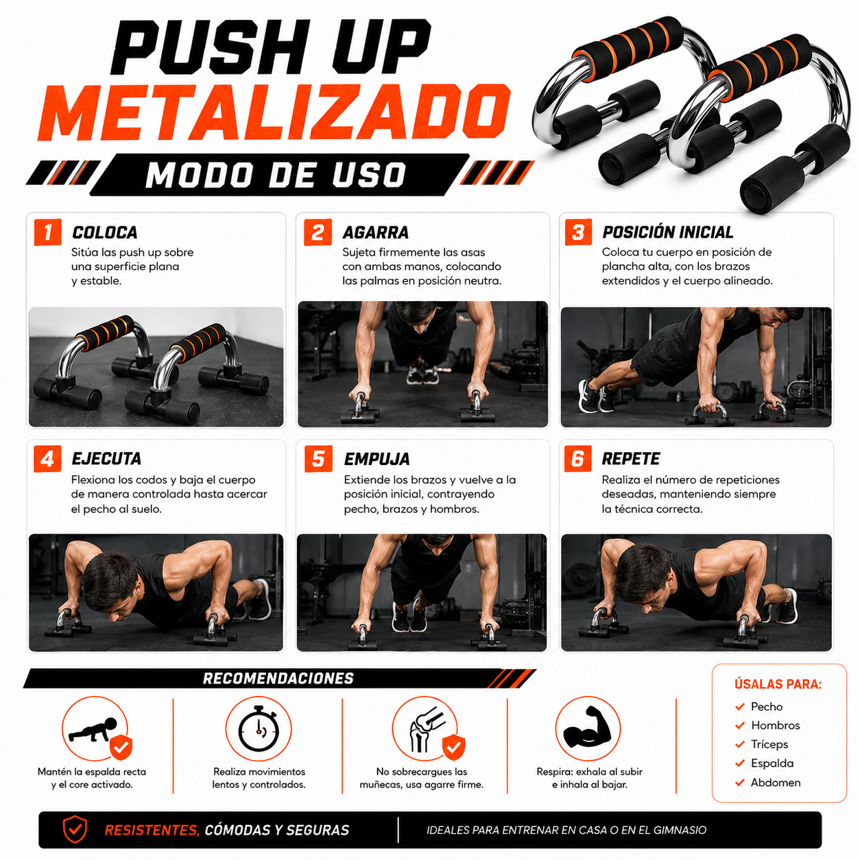 PACK PISTOLA MASAJEADORA 720 Y PUSH UP METALIZADO - 5