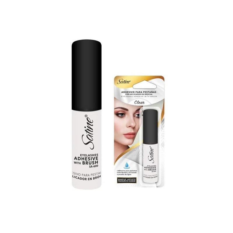 PEGAMENTO PARA PESTAÑAS WATERPROOF TRANSPARENTE 5GR SATINE - 1
