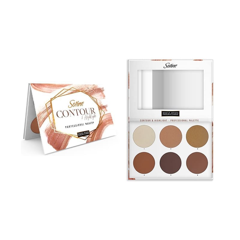 PALETA PROFESIONAL DE ILUMINADORES Y CONTORNOS SATINE - 1