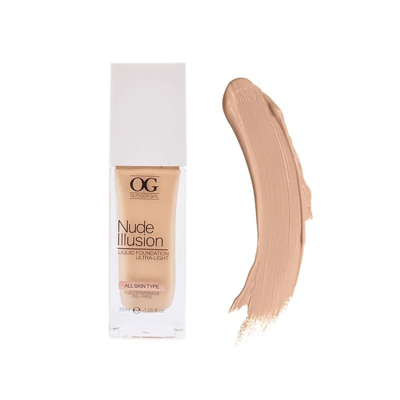 BASE DE MAQUILLAJE OG NUDE ILLUSION LIQUID FOUNDATION ULTRA-LIGHT 802 WARM NUDE 30ML OG - 1
