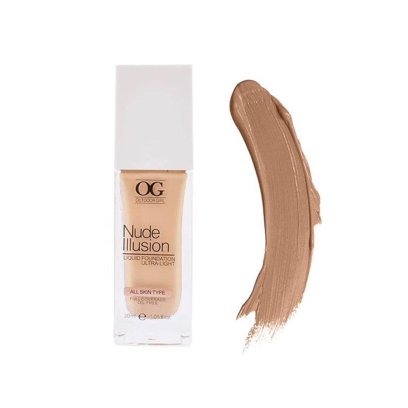 BASE DE MAQUILLAJE OG NUDE ILLUSION LIQUID FOUNDATION ULTRA-LIGHT 806 SUN BEIGE 30ML - 1