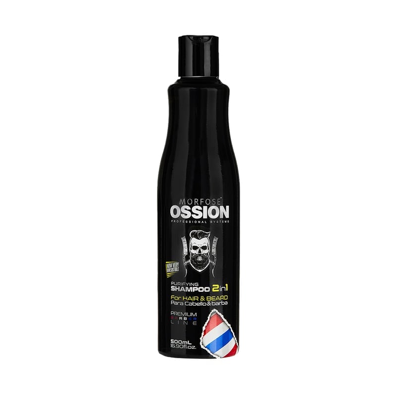 SHAMPOO 2IN1 PARA BARBA Y CABELLO OSSION PREMIUM BARBER LINE 500ML - 1