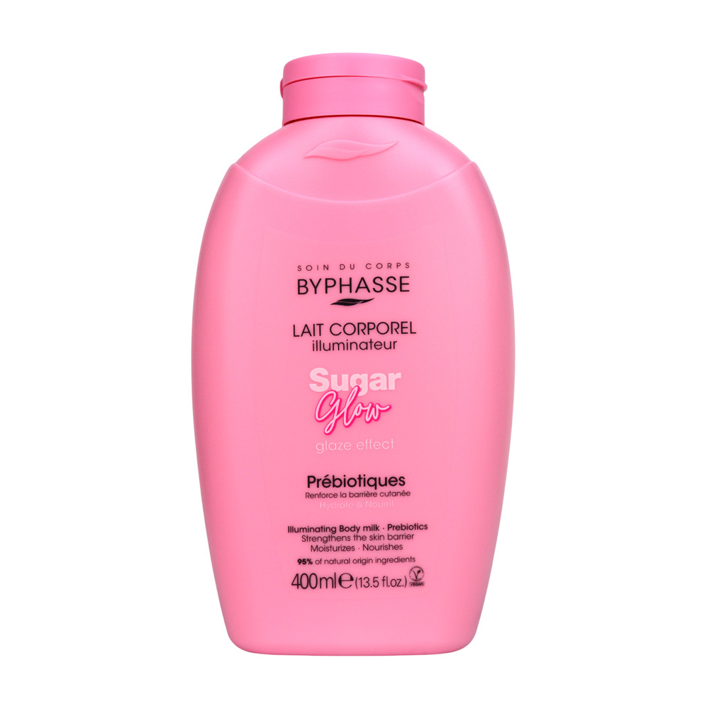 LECHE CORPORAL ILUMINADORA SUGAR GLOW 400ML BYPHASSE - 1