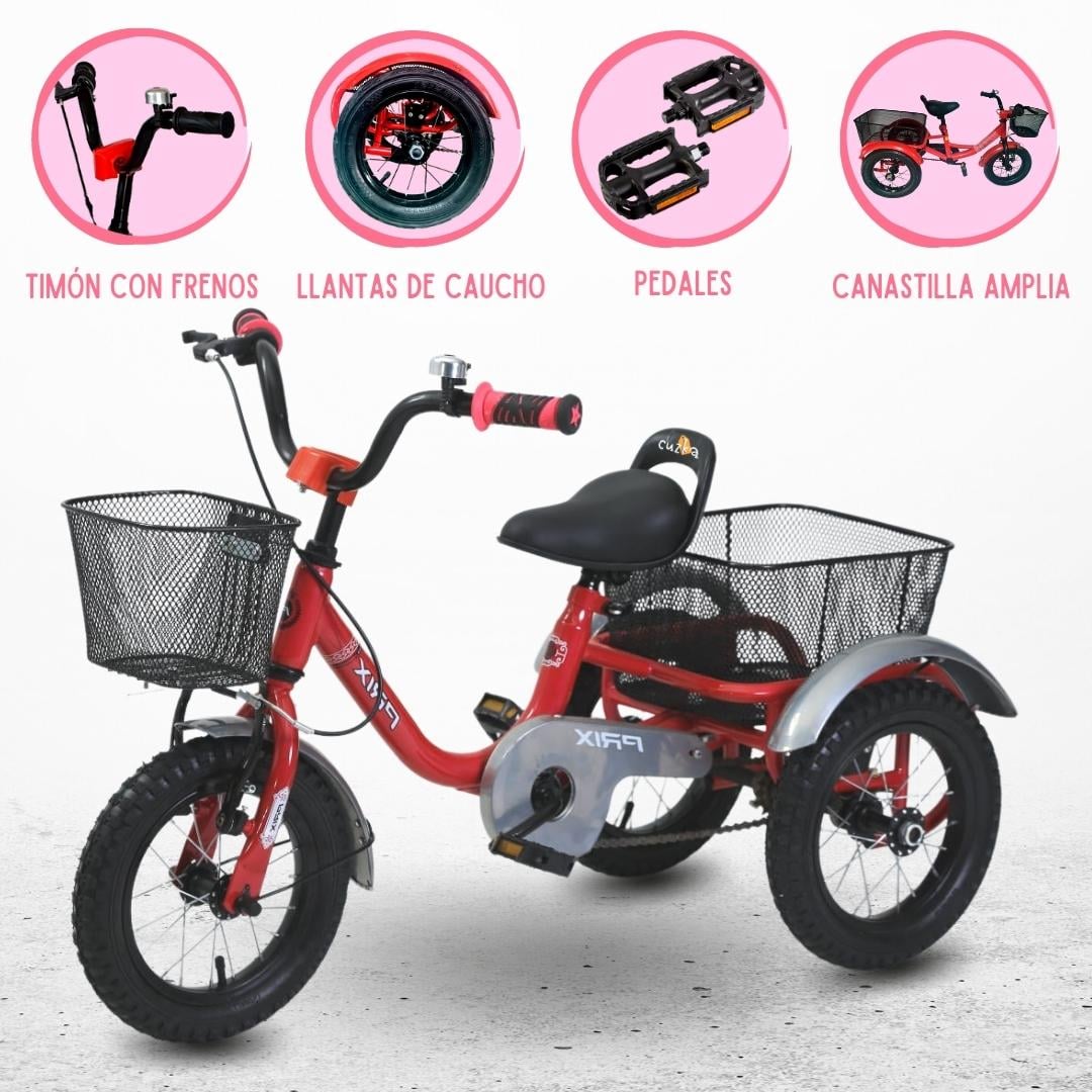 TRICICLO CHAVO PRIX »CADENA» PINK - 1