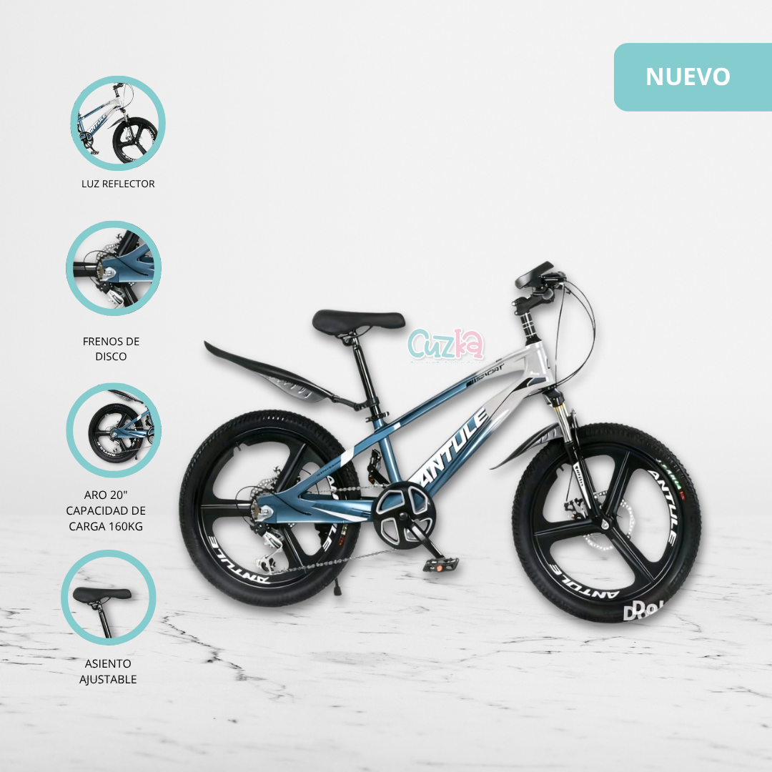 BICICLETA ARO 20 CON ESTRUCTURA DE TITANIO «MAGNUM» BLUE - 1