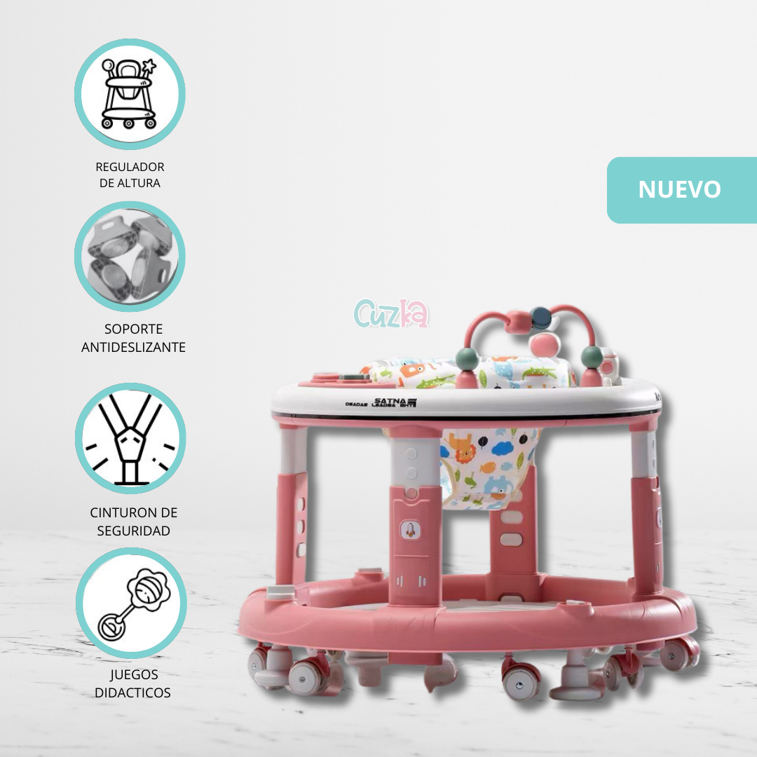 ANDADOR MULTIFUNCIÓN 360°«ROTARY» PINK - 1
