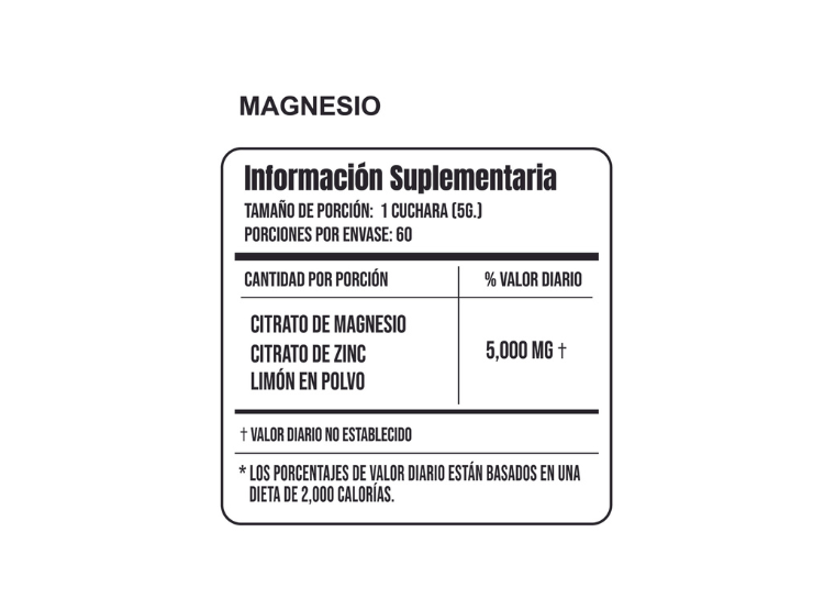 CITRATO DE MAGNESIO ZENDLAB EN POLVO 300GR - 2