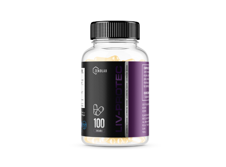 CARDO MARIANO ZENDLAB LIV PROTEC CÁPSULAS DURAS 100UND SILIMARINA - 1