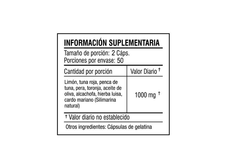 CARDO MARIANO ZENDLAB LIV PROTEC CÁPSULAS DURAS 100UND SILIMARINA - 2