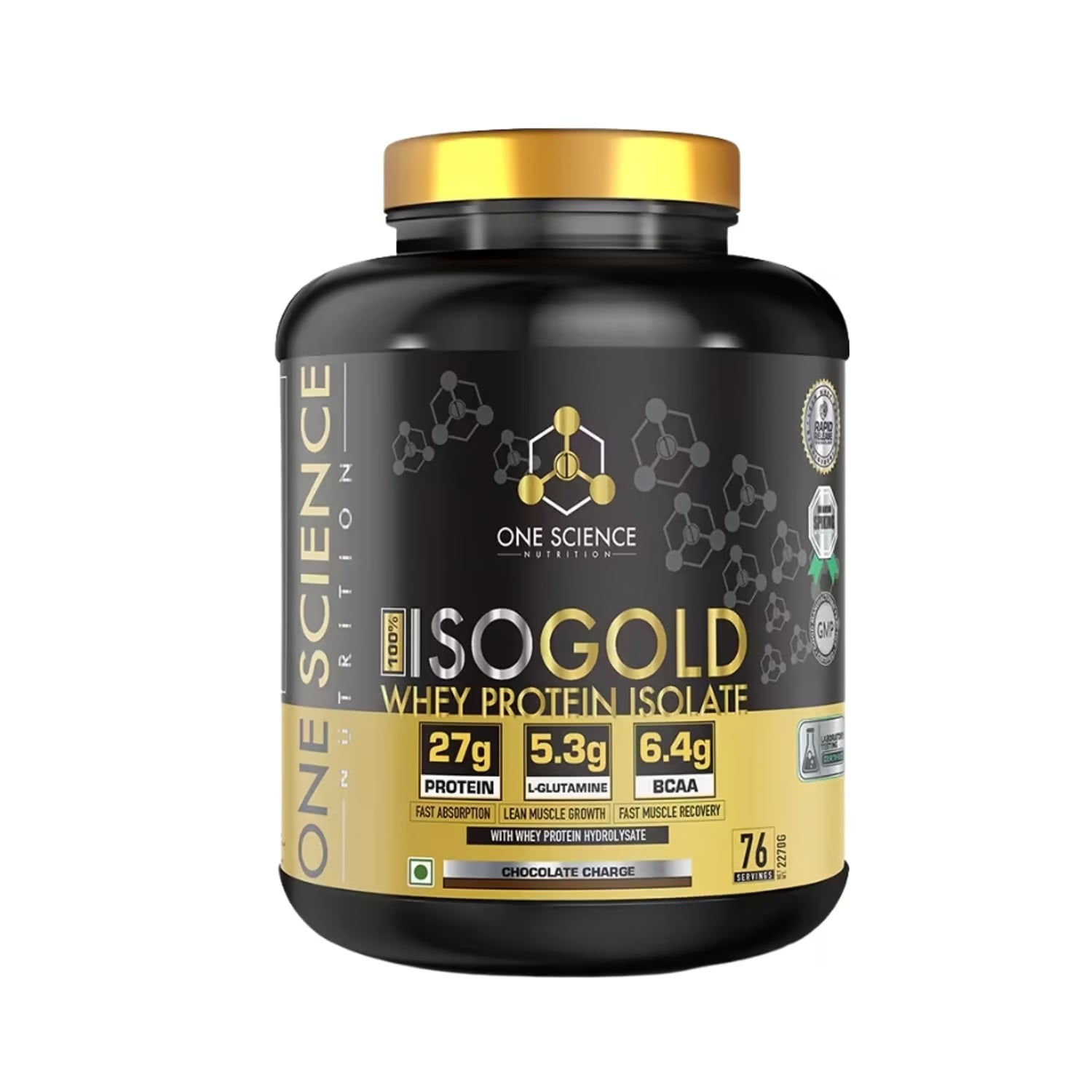 PROTEINA ISO GOLD ISOLATE ONESCIENSE 2.27 KG CHOCOLATE CHARGE - 1