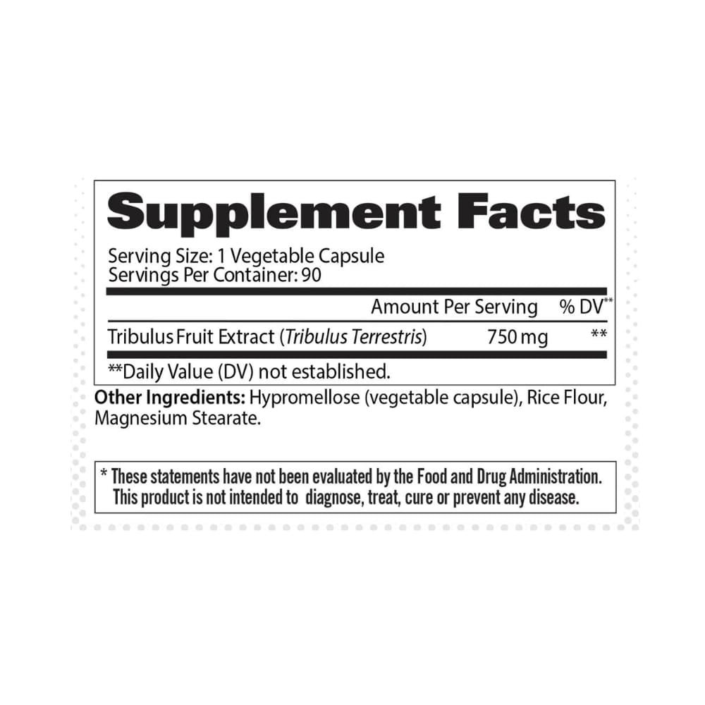 TRIBULUS TERRESTRIS GATSPORT 750MG 90 CÁPSULAS - 2