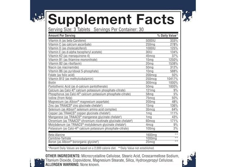 ANAVITE GASPARI MULTIVITAMINICO 180 TABLETAS - 2