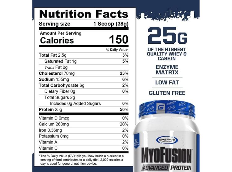 PROTEINA MYOFUSION ADVANCED GASPARI NUTRITION 4 LIBRAS VAINILLA - 2