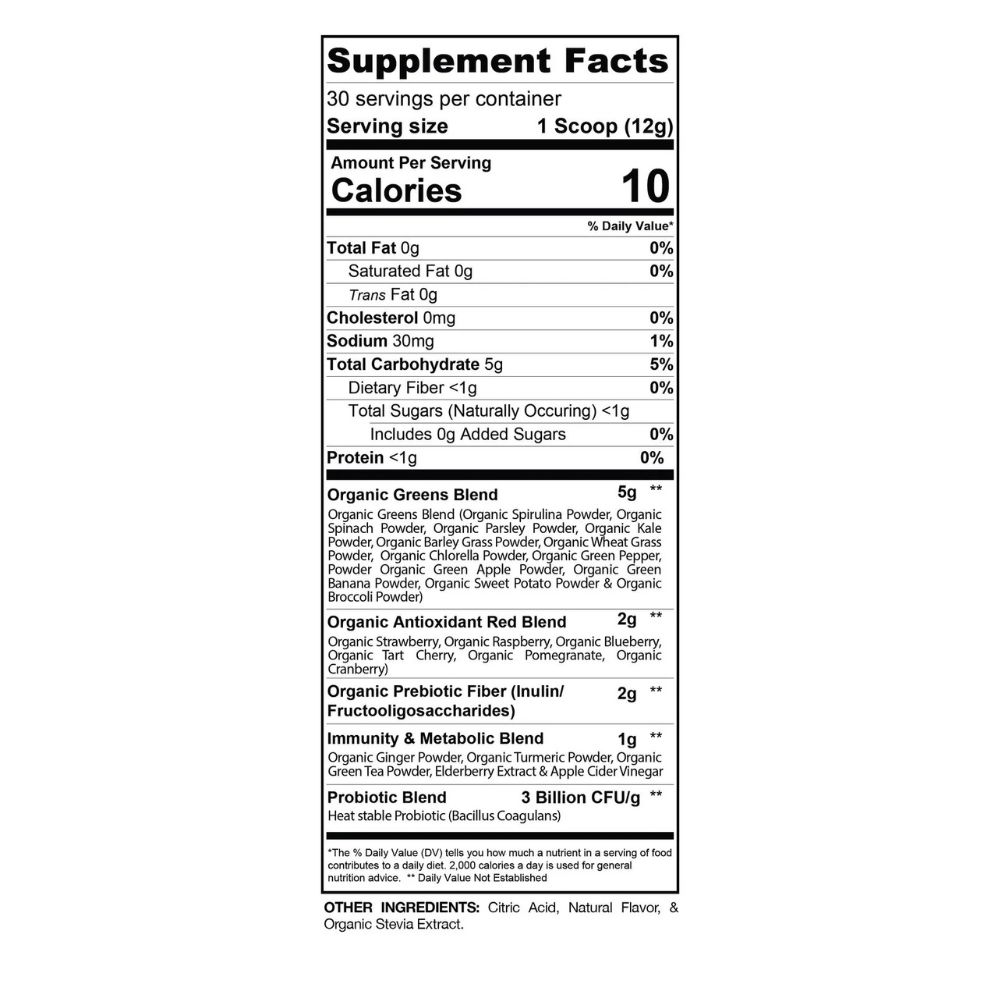 PROVEN GREENS MANGO SPLASH GASPARI NUTRITION 30 SERV - 3