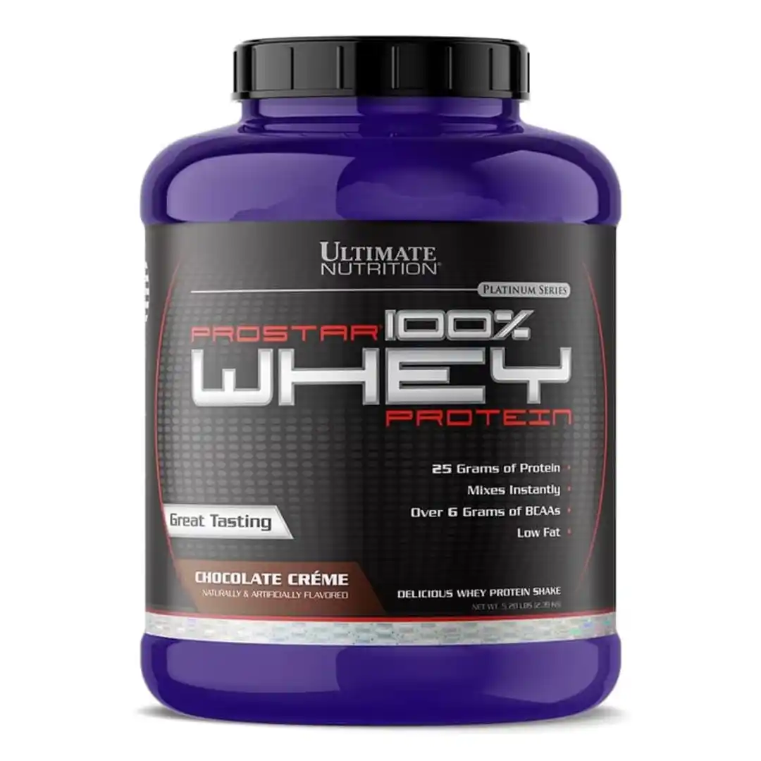 PROTEÍNA ULTIMATE NUTRITION PROSTAR WHEY 5LB CHOCOLATE - 1