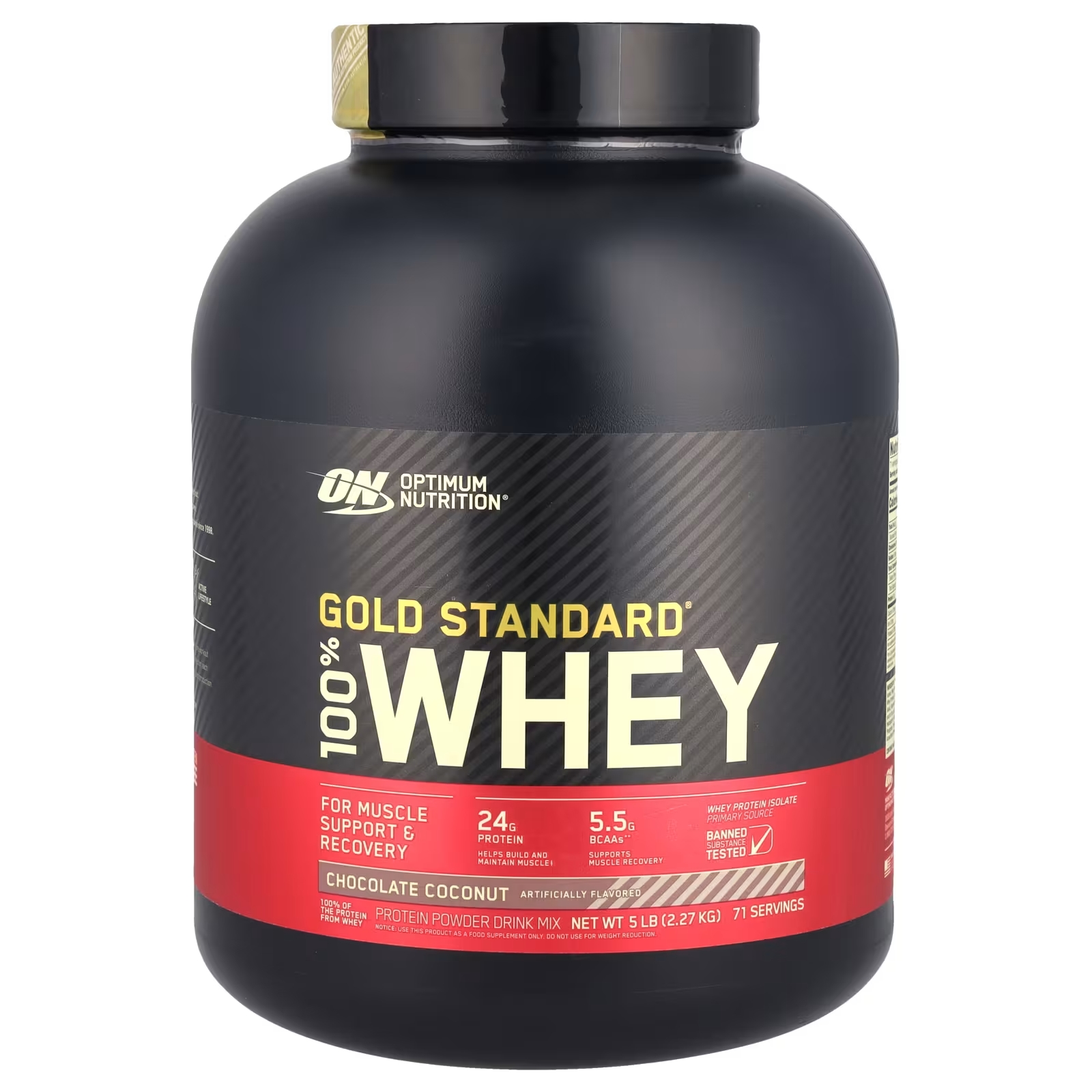 WHEY GOLD STANDARD 5 LIBRAS CHOCOLATE OPTIMUN NUTRITION - 1