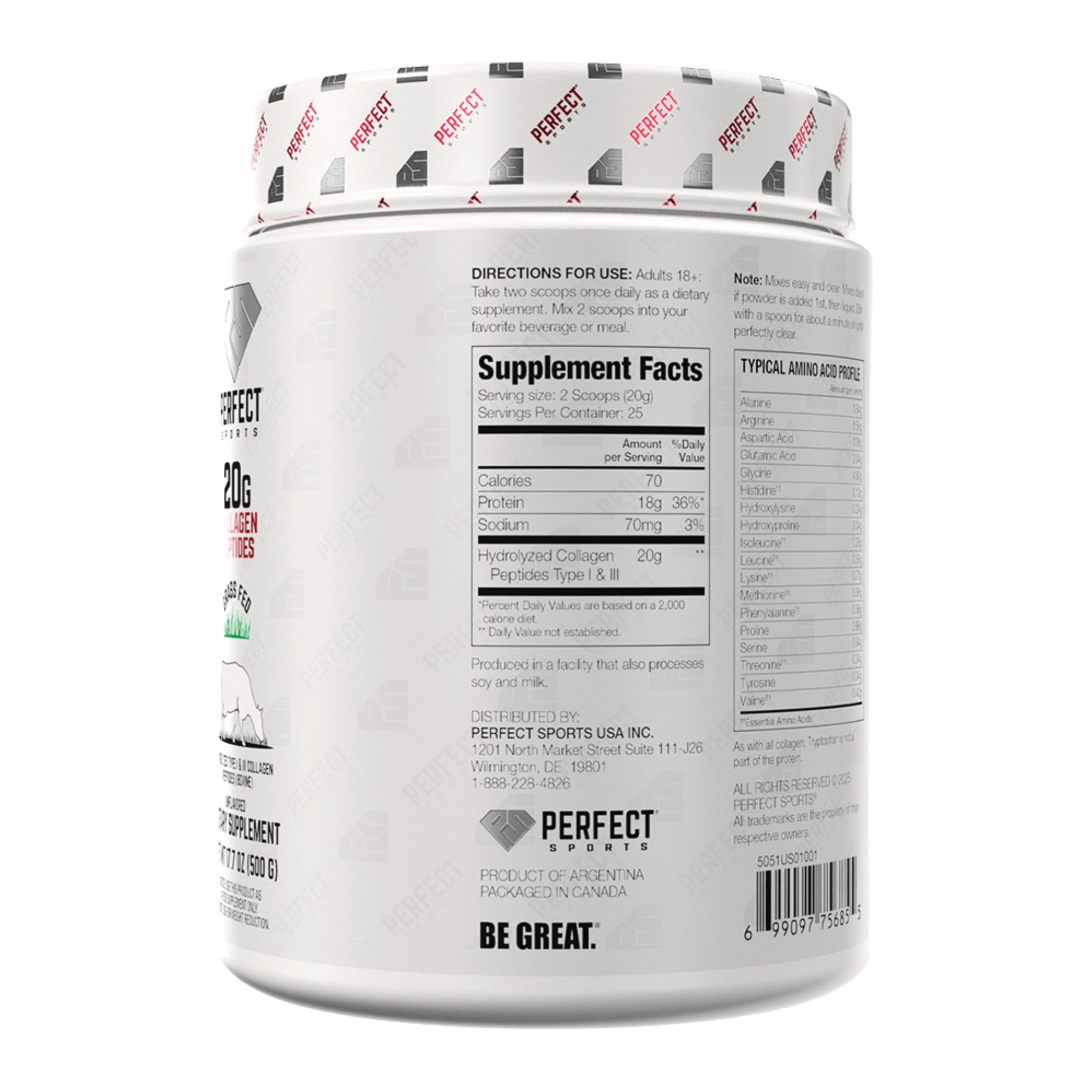 COLLAGEN PEPTIDOS COLAGENO 500GR PERFECT SPORTS DIESEL - 2