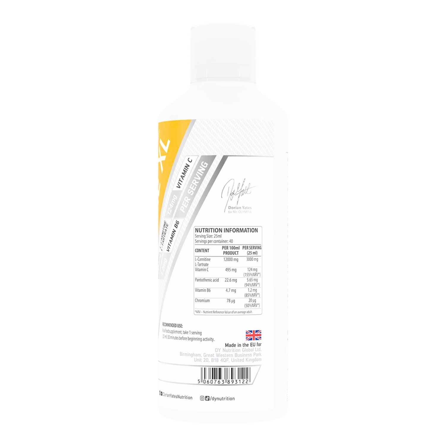 L CARNITINA 3000MG DORIAN YATES - 2