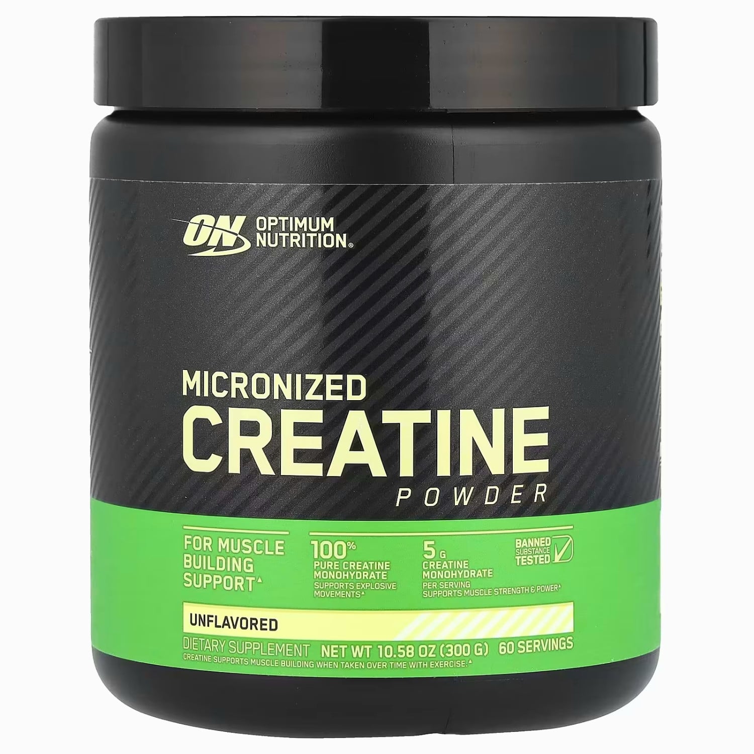 CREATINA ON  MONOHIDRATADA 300 GRAMOS OPTIMUM NUTRITION - 1