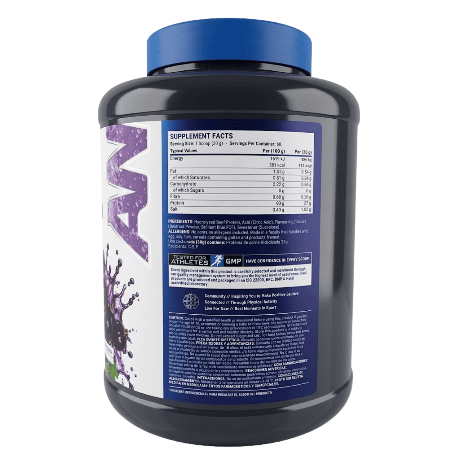 PROTEINA DE CARNE BEEF XP 1.8KG APPLIED NUTRITION BLACKCURRANT - 2