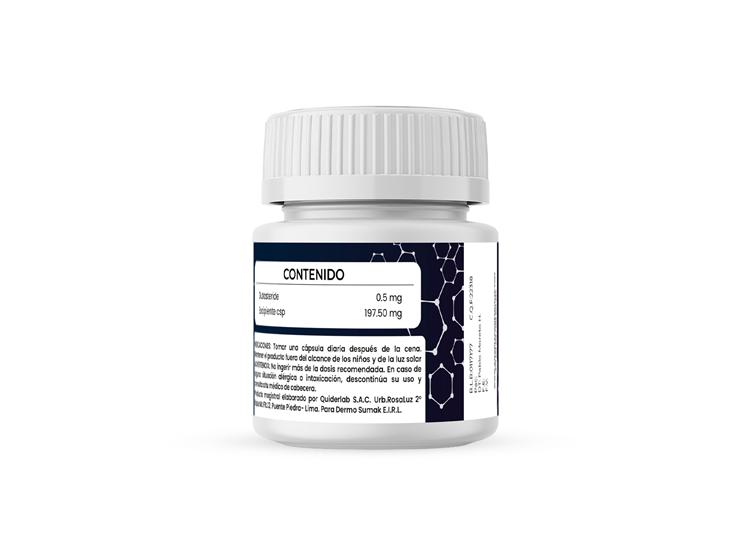 DUTASTERIDE 0,5% CAPSULAS 60 UND - DERMO SUMAK - 3