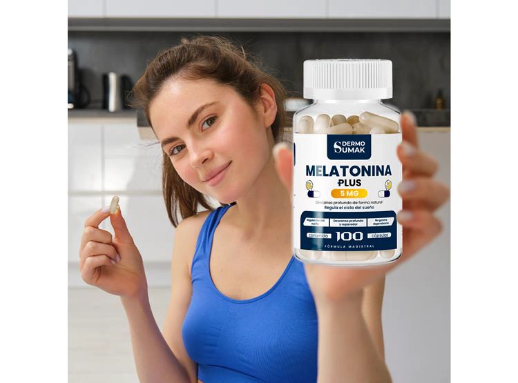 MELATONINA PLUS 5MG 100 CAPSULAS DERMO SUMAK 2 UND - 3