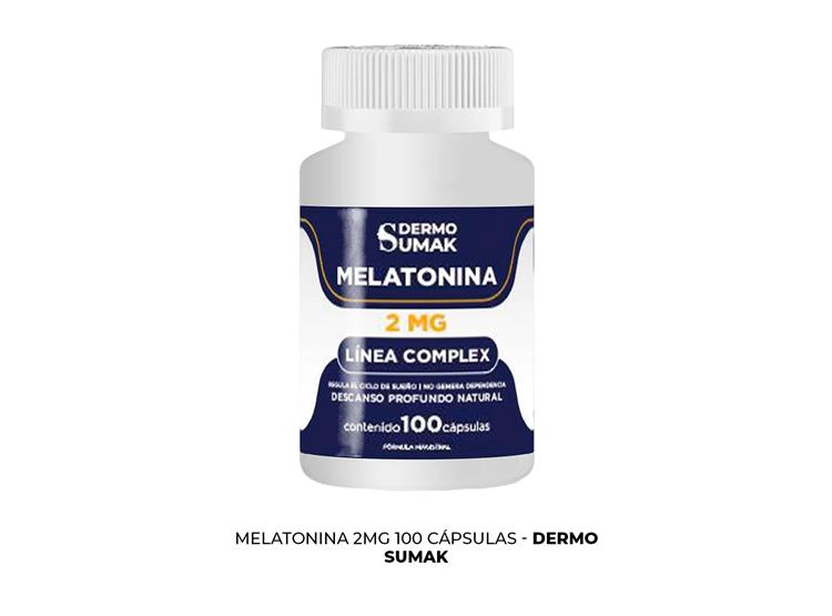 MELATONINA COMPLEX 2MG 100 CAPSULAS DERMO SUMAK - 1