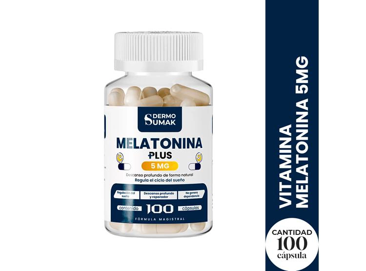 MELATONINA PLUS 5MG 100 CAPSULAS DERMO SUMAK - 1