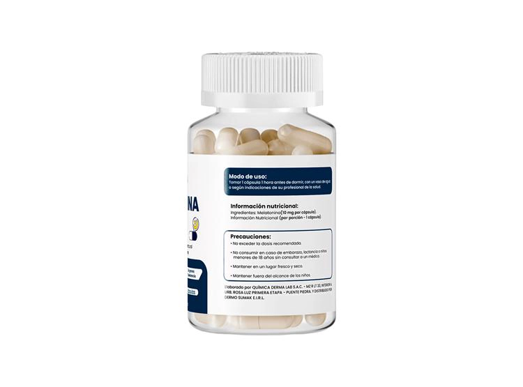 MELATONINA PLUS 10MG 100 CAPSULAS DERMO SUMAK - 3