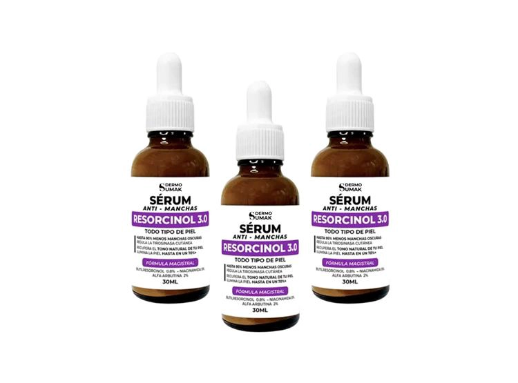 3 SÉRUM DESPIGMENTANTE RESORCINOL 3,0 - 30 ML - DERMO SUMAK - 1