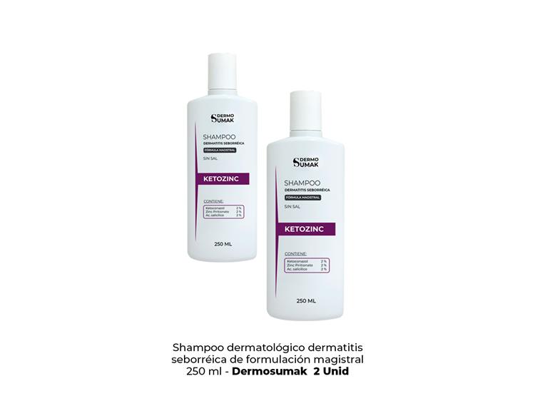 SHAMPOO KETOZINC SIN SAL 250ML 2 UND - 2