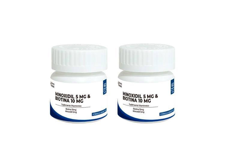 MINOXIDIL 5MG Y BIOTINA 10MG 60CAPSULAS DERMO SUMAK 2 UND - 2