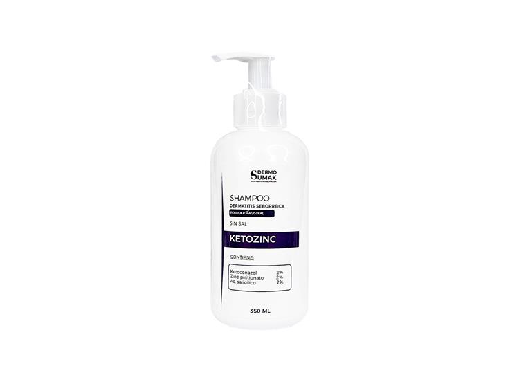 SHAMPOO KETOZINC SIN SAL 350ML DERMO SUMAK - 1