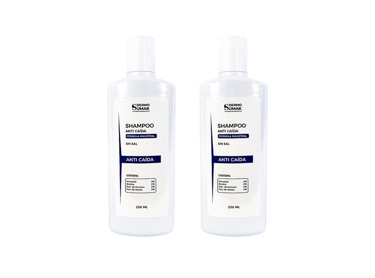 SHAMPOO SIN SAL ANTI CAÍDA 250ML DERMO SUMAK 2 UND - 1