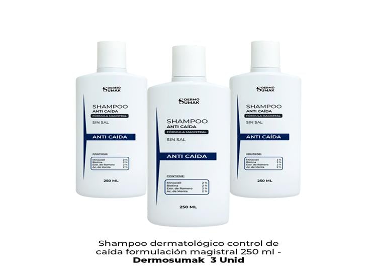SHAMPOO ANTI CAÍDA 350ML DERMO SUMAK 3 UND - 2