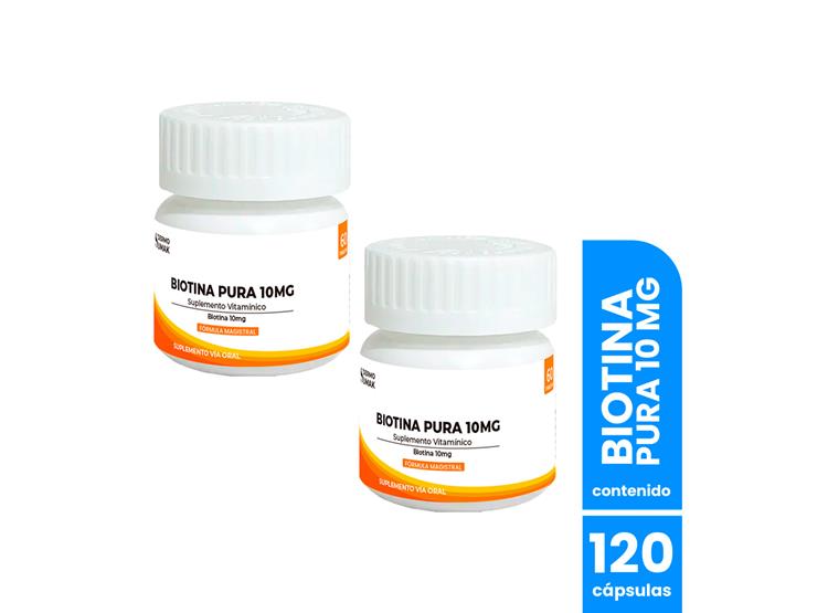 BIOTINA PURA 10MG 60CAPSULAS DERMO SUMAK 2 UND - 1