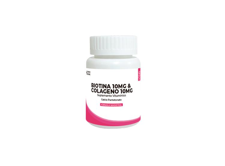 BIOTINA 10MG Y COLAGENO 10MG 90 CAPSULAS DERMO SUMAK - 2