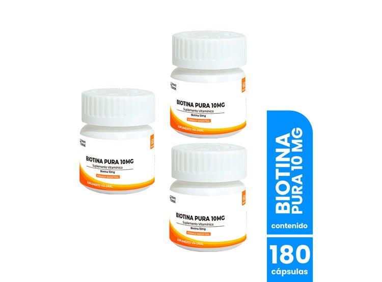BIOTINA PURA 10MG 60CAPSULAS DERMO SUMAK 3 UND - 1
