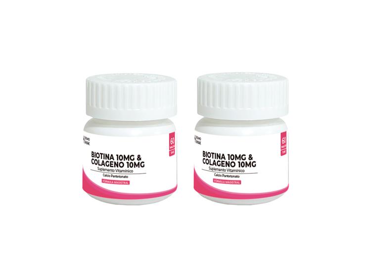 BIOTINA 10MG Y COLAGENO 10MG 60CAPSULAS DERMO SUMAK 2 UND - 2