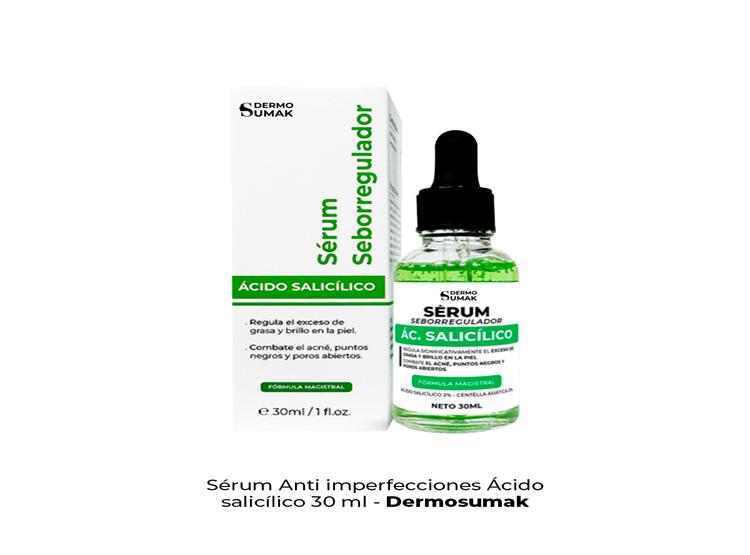 SÉRUM ANTI IMPERFECCIONES ÁCIDO SALICÍLICO 30 ML DERMO SUMAK - 2