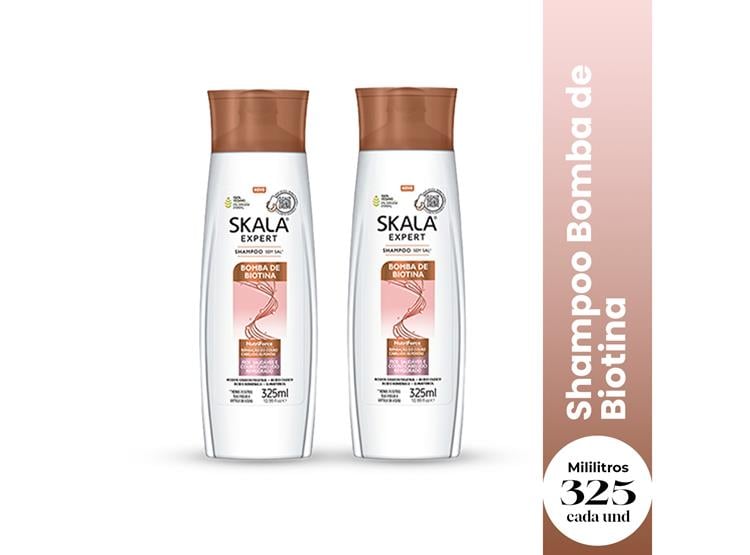 SHAMPOO BOMBA DE BIOTINA SKALA EXPERT 325ML 2 UND shampoo-bomba-de-biotina-skala-expert-325ml-2-und