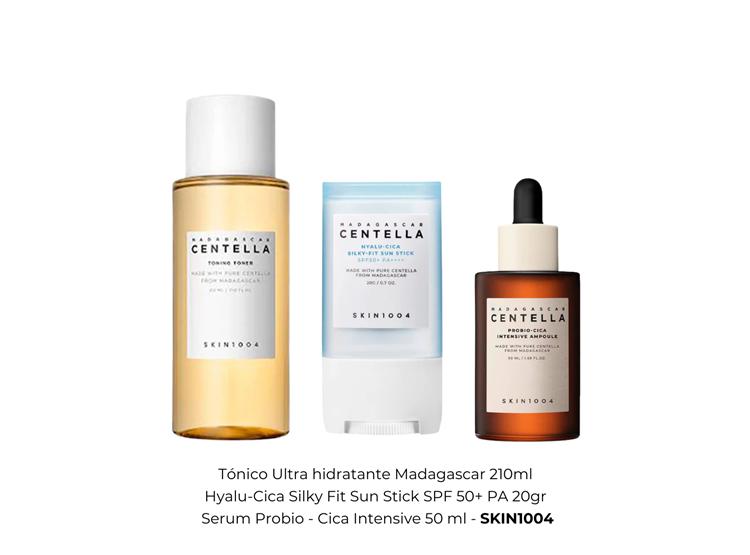 COMBO CENTELLA TÓNICO 210ML + SUN STICK 20GR + SERUM PROBIO 50ML - 2