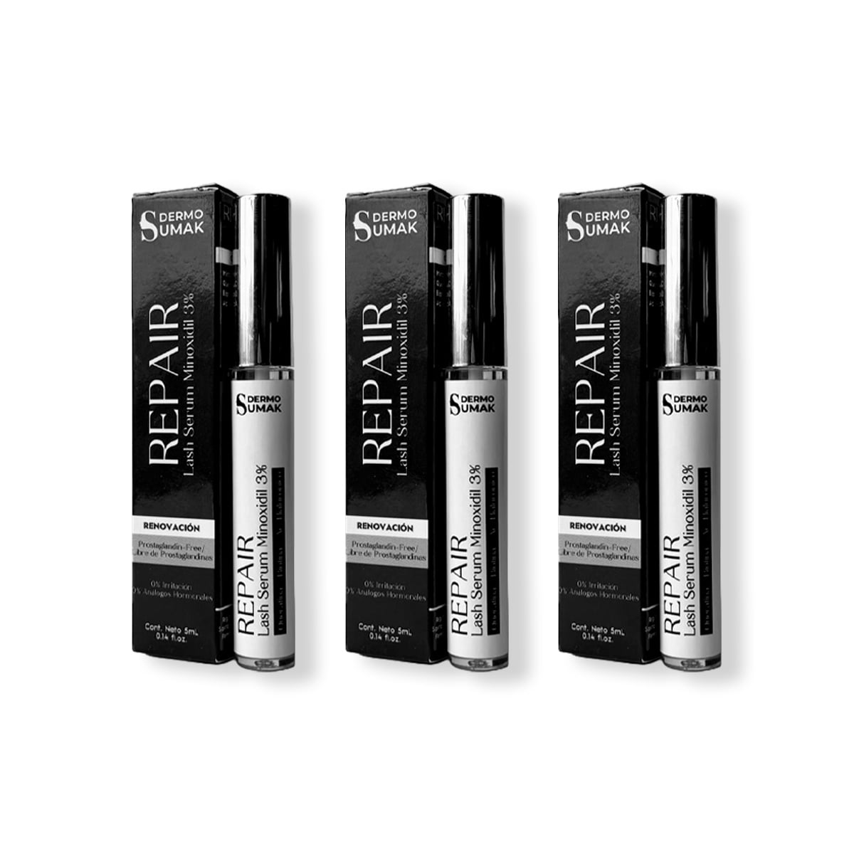 REPAIR LASH SERUM MINOXIDIL 3% 5ML DERMOSUMAK 3UND - 1