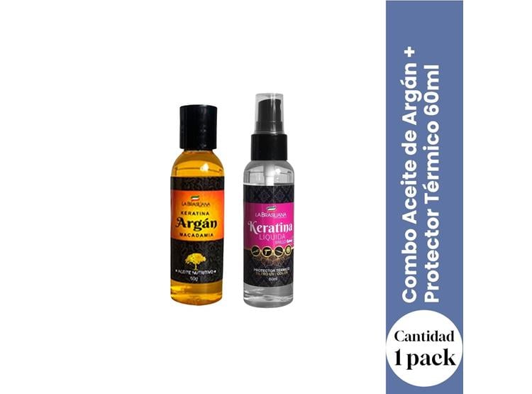 COMBO ACEITE ARGÁN + PROTECTOR TÉRMICO 60ML - 1