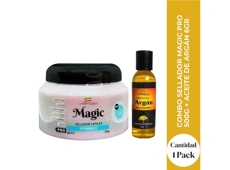 COMBO SELLADOR MAGIC PRO 500G + ACEITE ARGÁN - 1